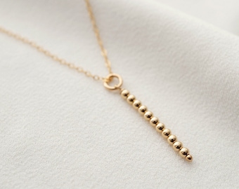 Gold Orb Bubble Pendant on 14K gold fill necklace (Taylor) // Gifts for her // Minimalist jewelry //