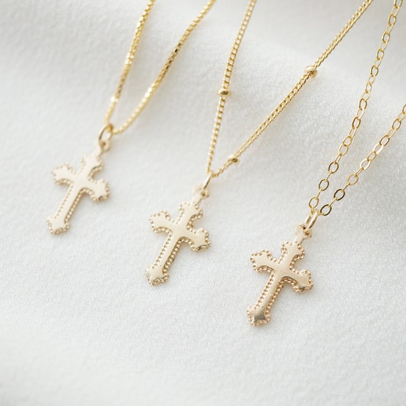Gold filled cross pendant