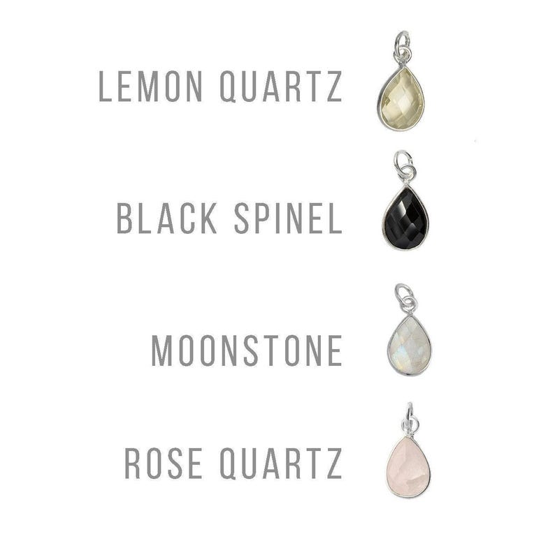 Lemon Quartz Teardrop Earring on Sterling Silver studs (Isla) // Gift for her // Minimalist earring // image 3