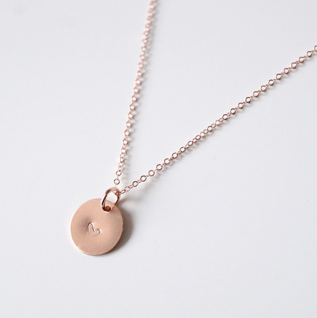 Heart Rose Coin Chain Ribbon Cute Necklace