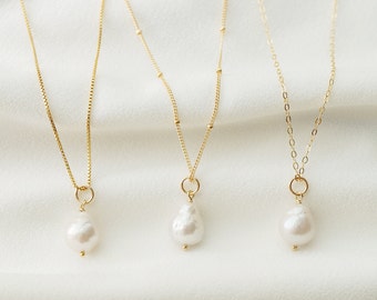Baroque Pearl Necklace | Etsy