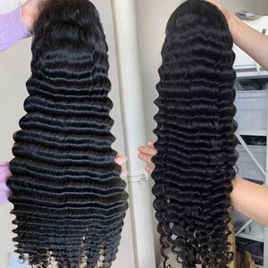 Virgin Deep Wave 13x4 HD Lace Front Wig - Etsy