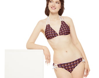 Dimension Travel - Strappy Bikini Set (AOP)