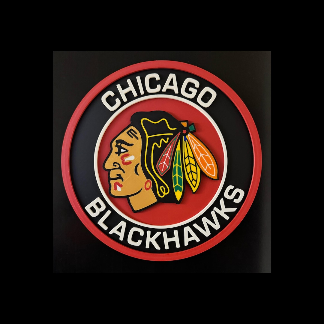 Chicago Blackhawks Sign With Raised Letters - Etsy