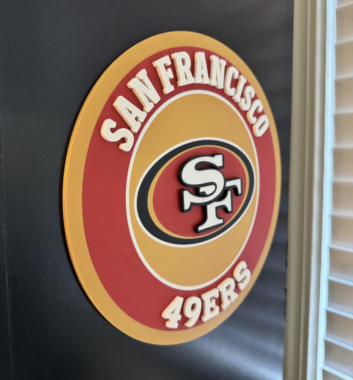 San Francisco 49ers Sign With Raised Letters - Etsy