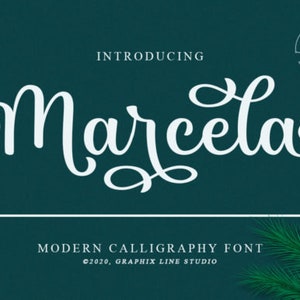 Marcela Font, Handwritten Font, Branding Font, Wedding Font, Swash Font, Cricut Font, Beautiful Font, Display Font, Branding Font