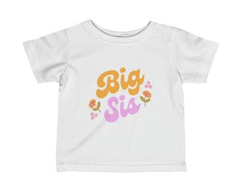 Camiseta de punto fino para bebé Big Sis