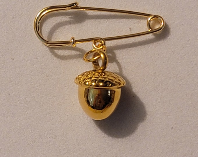 Gold Acorn Cremation Urn Pin, Cremation Jewelry, Urn Jewelry, Memorial Jewelry, Cremation Pin, Memorial Pin, Urn, Pin, Memorial Pin, Acorn
