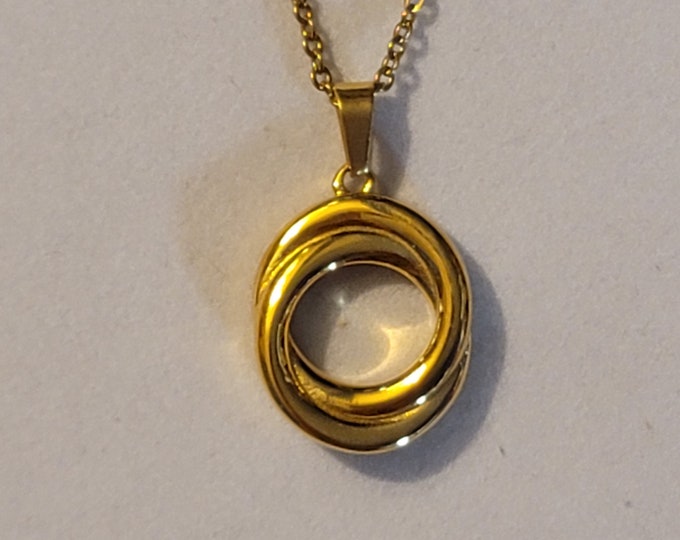 Gold Cirlce of Life Cremation Urn Necklace, Necklace For Ashes, For Human Remains,  Cremation Jewelry,  Circle of Life Urn,  Necklace,  Gift