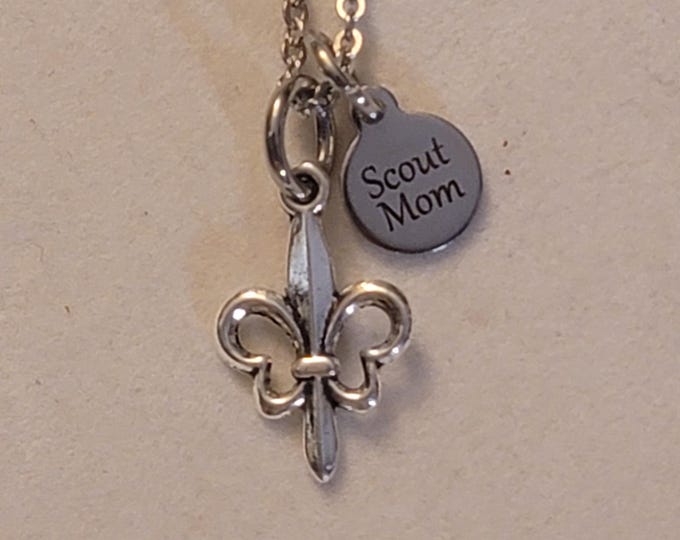 Silver Scout Mom Necklace, Boy Scout, Cub Scout, Eagle Scout, Webelo Scout, Scout Mom, Necklace, Scout Necklace, Scout, Gift, Mom