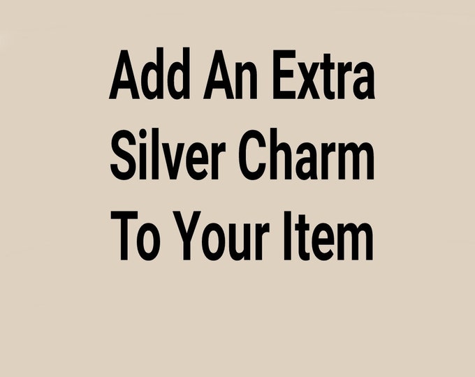 ADD An Extra Silver (non stainless steel) Charm To Your Item.