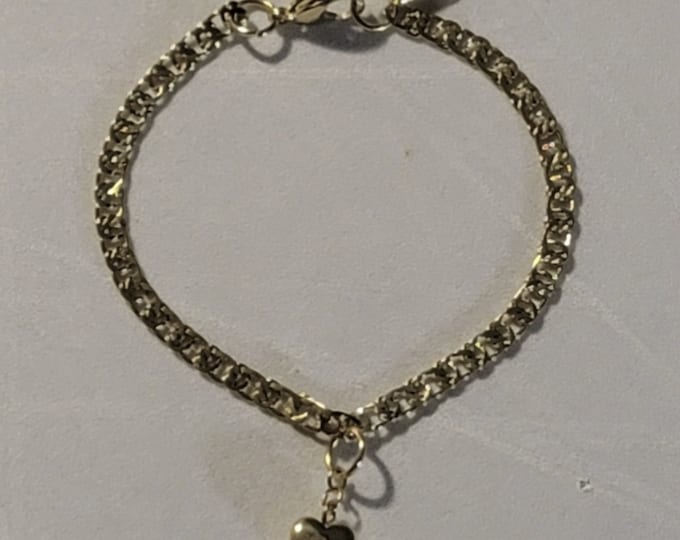 Gold Heart Cremation Urn Bracelet, Cremation Jewelry, Memorial Jewelry, Urn Bracelet, Urn Jewelry, Heart Chain Bracelet,  Bracelet
