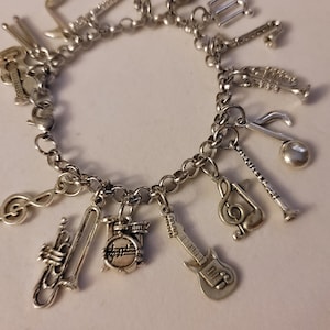 European Drum Charm Bead With Drumsticks - Musical Instrument Charm For Pandora & Snake Chain Bracelets - View #2