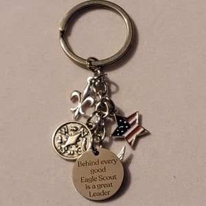 Silver Eagle Scout Keychain, Eagle Scout Leader, Gift, Keychain, Eagle Scout Keychain, Scouts, Gift For Eagle Scout, Keyring, Eagle Scout