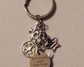 Silver Eagle Scout Keychain, Eagle Scout Leader, Gift, Keychain, Eagle Scout Keychain, Scouts, Gift For Eagle Scout, Keyring, Eagle Scout