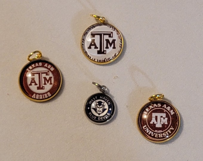 Silver or Gold Custom Charm, School, Highschool, College, Mascot, Logo, Business, Highschool Mascot, School, Charm, Business Logo, Custom