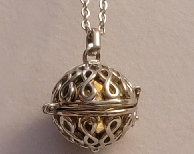 Silver and Gold Infinity Cremation Urn Locket Necklace, Cremation Jewelry, Urn Jewelry, Memorial Jewelry, Urn Necklace, Infinity Urn Locket