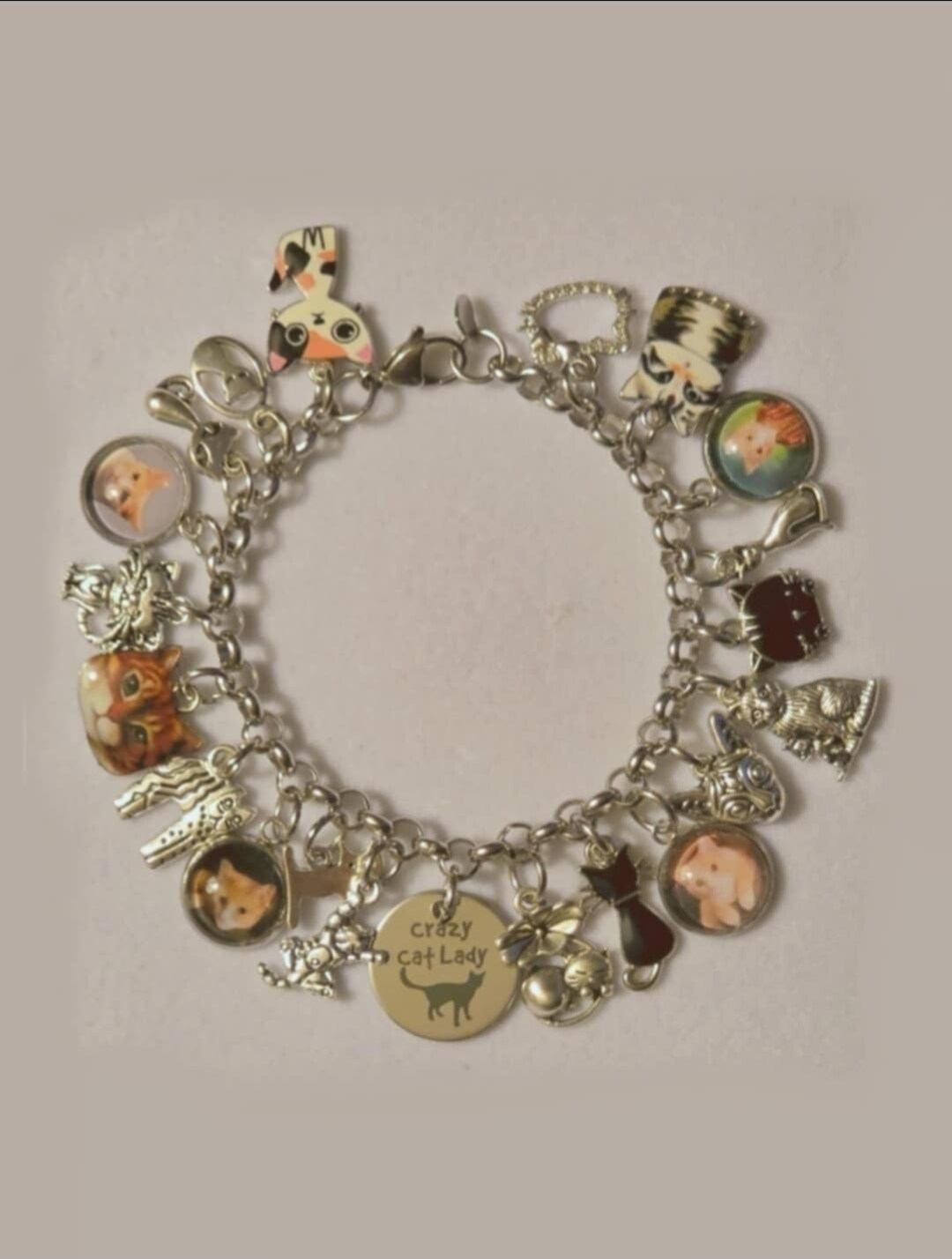 Enchanted Cat Charm Bracelet ✨? Cheshire Cat Charm ? - Fits Pandora Bracelets – Planet Charms main image 3