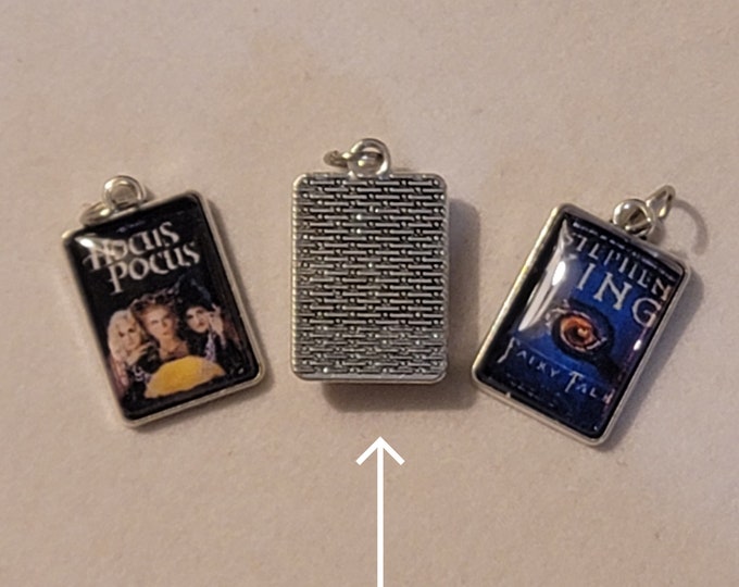 Silver Custom Book Charms, Best Sellers Book Charms, Fiction Books, Nonfiction Books, Mystery, Stephen King, Horror Books, Scary