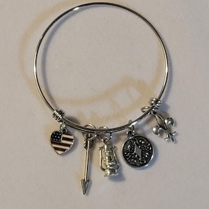 Silver Arrow of Light Bangle Bracelet, Webelo Scout Scout Leader, Gift, Bracelet, Cub Scout Charm Bracelet, Scouts, Boy Scouts, Eagle Scouts
