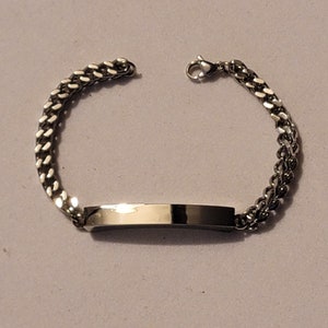 Silver I.D. Cremation Urn Bracelet, Cremation Jewelry, Urn Jewelry, Memorial Jewelry, Cremation Bracelet, Urn Bracelet, ID Bracelet, Gift