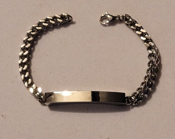Silver I.D. Cremation Urn Bracelet, Cremation Jewelry, Urn Jewelry, Memorial Jewelry, Cremation Bracelet, Urn Bracelet, ID Bracelet, Gift