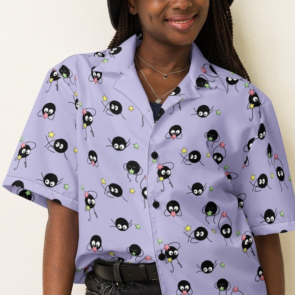 Spirited Away Button Up Shirt Soot Sprites