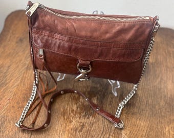 Rebecca Minkoff Mini Mac Leather Silver Accent Crossbody