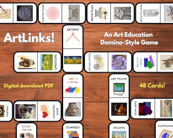 ArtLinks! An Art Education Domino-Style Game for the classroom, homeschool, parties, and the whole family!