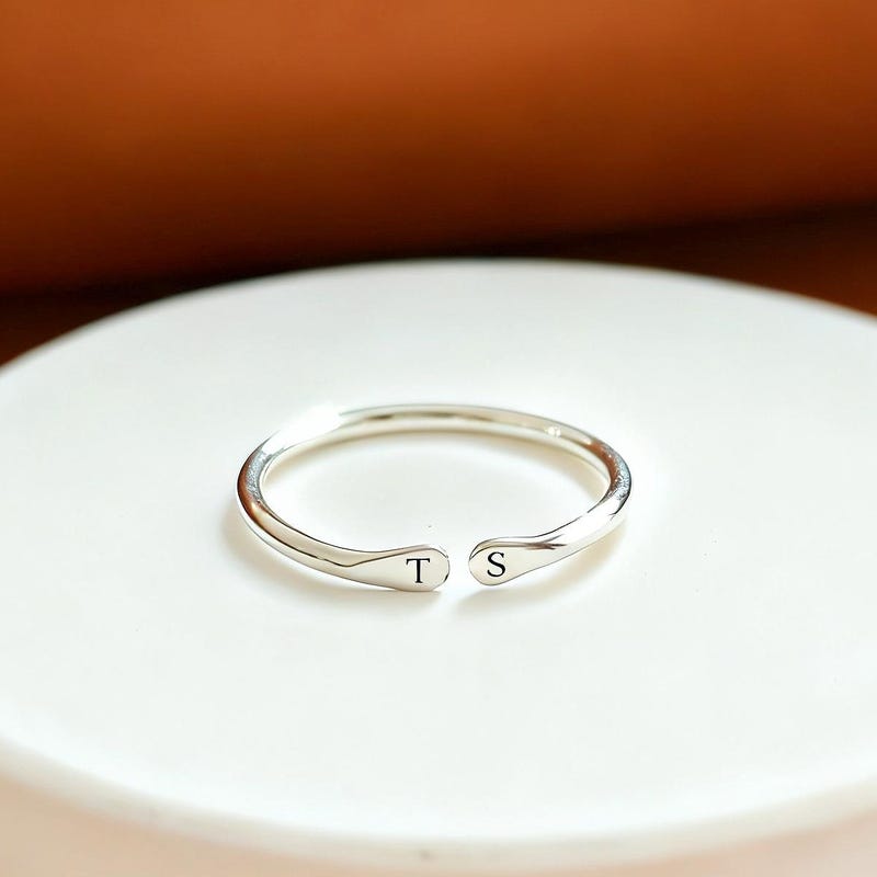 Initial Rings - Etsy