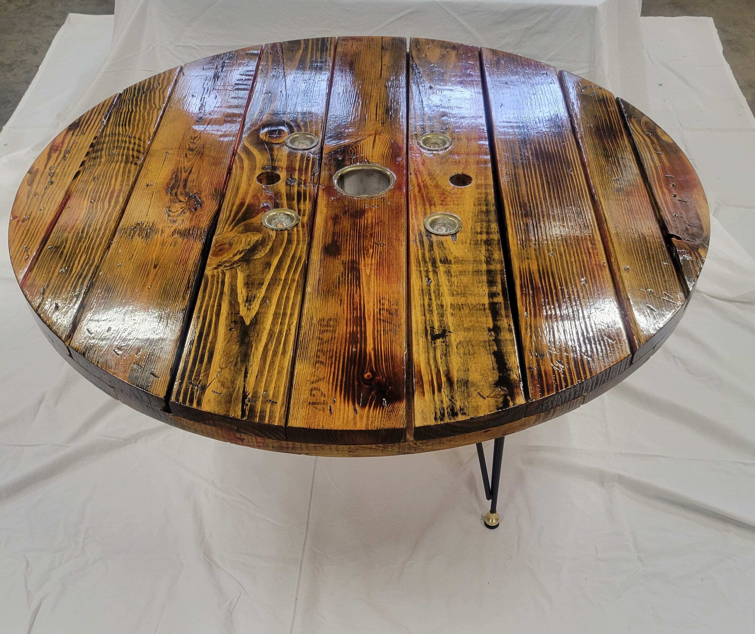 Wire Reel Coffee Table Etsy