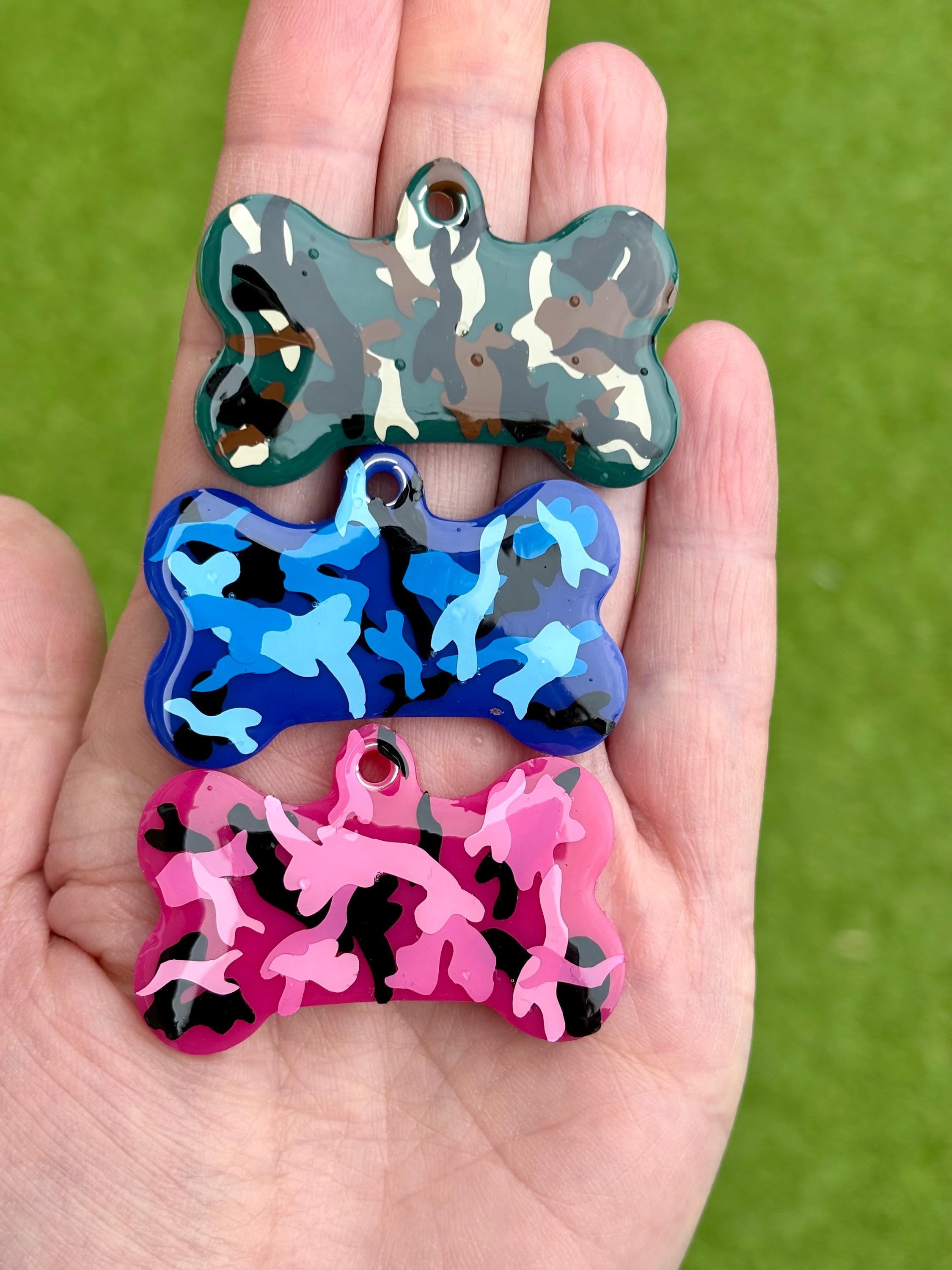 Pink camo dog tag hotsell