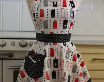 Retro Sweetheart Apron - Coffee Pots - BELLA