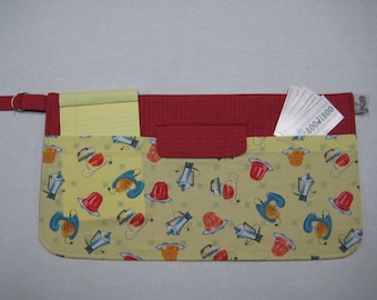 Retro Yellow Jello Print Apron: Multi Purpose Craft Vendor Apron