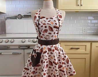 The MAGGIE Vintage Inspired - Pastries, Croissants, Cookies - Full Apron