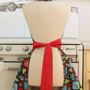 Apron Christmas Dogs MAGGIE Retro Full Apron image 3