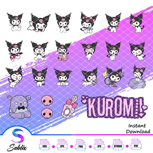 Kawaii Kitty Svg, Kawaii Kitty Svg Bundle, Kitty Svg, Kawaii Kitty Clipart, Cute Cat Svg, Kawaii Kitty png, Png Cut File Cricut Silhouette