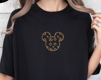 Embroidered Disney Mickey Head Shirt, Mickey Ear Shirt, Disneyworld Shirts, Disney Mickey Shirt, Disney Trip Shirt, Comfort Colors Tee