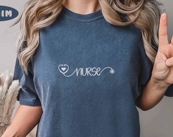 Embroidered Nurse Shirt, Nurse Life Shirt, Nurse Gift, Gift For Nurse, Nurse Week, Nursing School Tee, Registered Nurse Shirt, Nurse Shirt