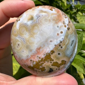 8th Vein Ocean Jasper Palmstones - Etsy