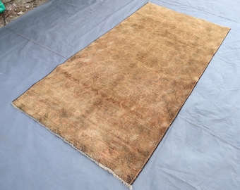 Antiek Turkmeens baluchitapijt | 3,4 x 6,1 ft handgeknoopt wollen tapijt | Tribal vloerkleed Buchara | Laagpolige wollen kamerdecoratie, woonkamertapijt 4 x 6
