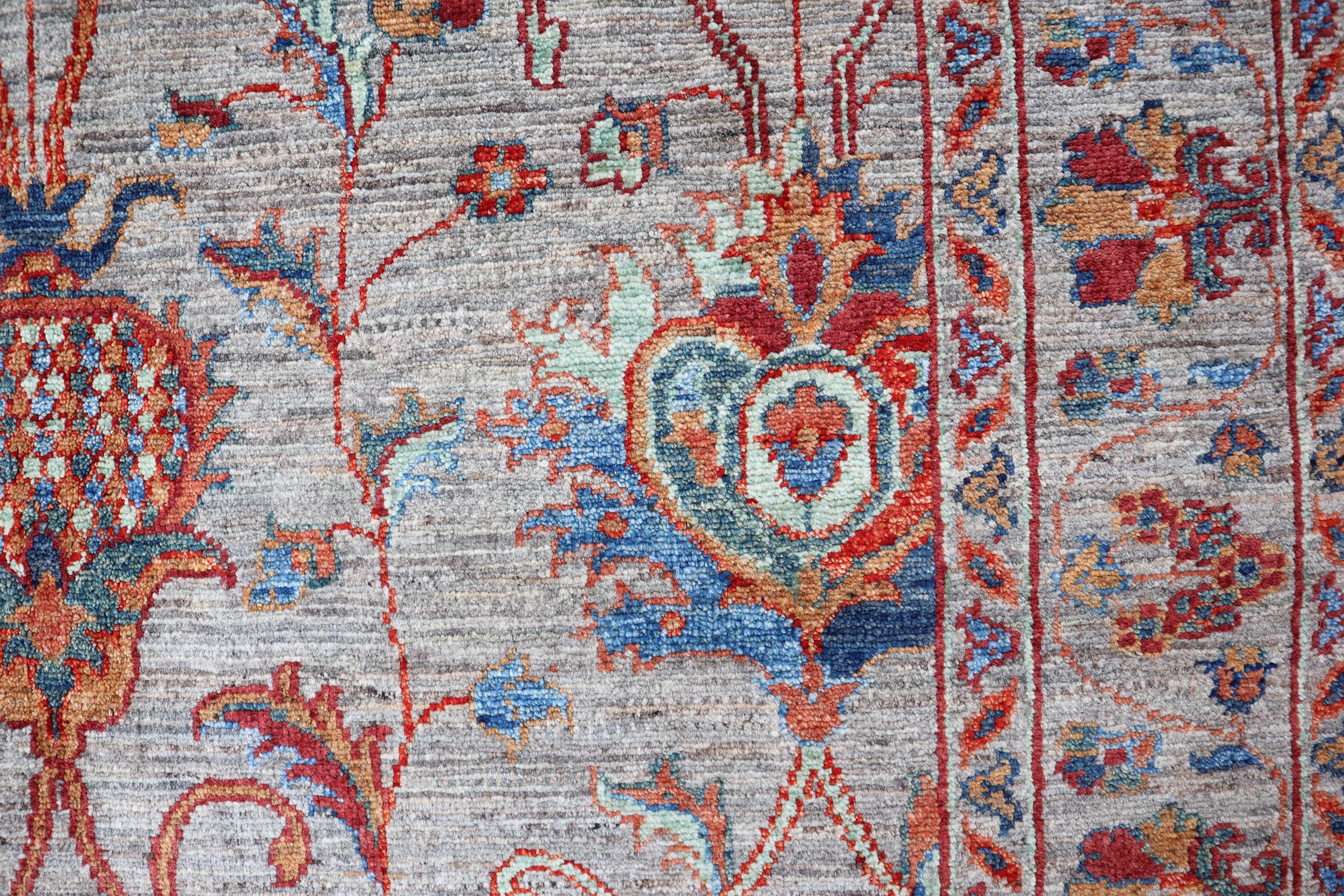 アフガニスタン スルタニ ラグ 4x6: ハンドメイド ウール トルクメン