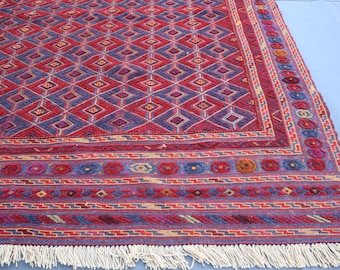 15x2m Vintage Mushwani Wollteppich Handgewebter afghanischer Tribal Teppich