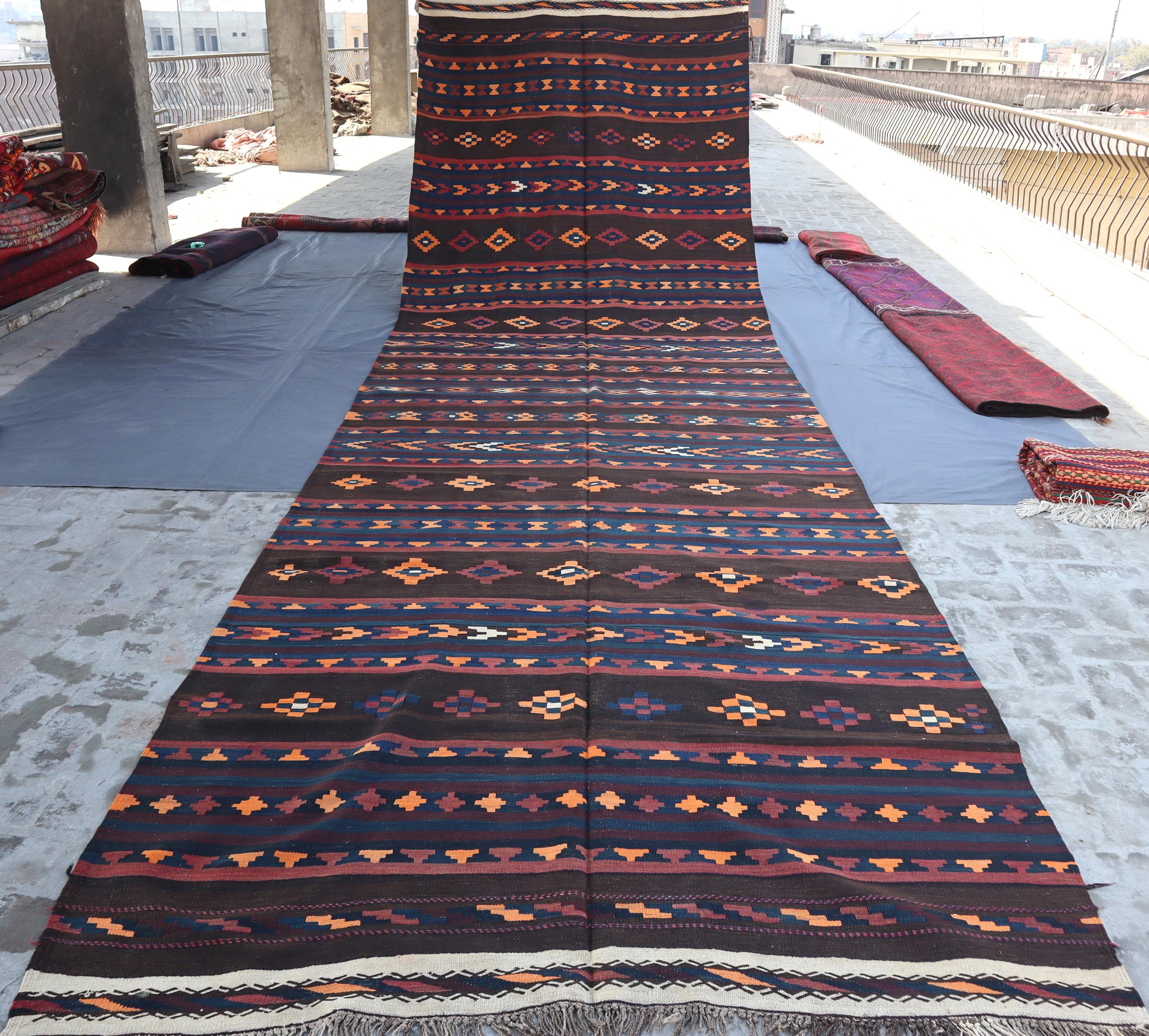 アフガン ヴィンテージ キリム キリム・アフガン - キリム・オリエンタル - キリムーペット