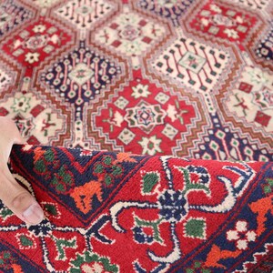 5x7 Ft Multicolor Turkmen Rug/ Geometric Area Rug/ Afghan Handmade Wool Rug/ Best Quality Oriental Rug/ Living Room Rug/ Bedroom Rug 5x7