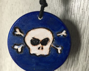 Blue Punk Skull Air Freshener