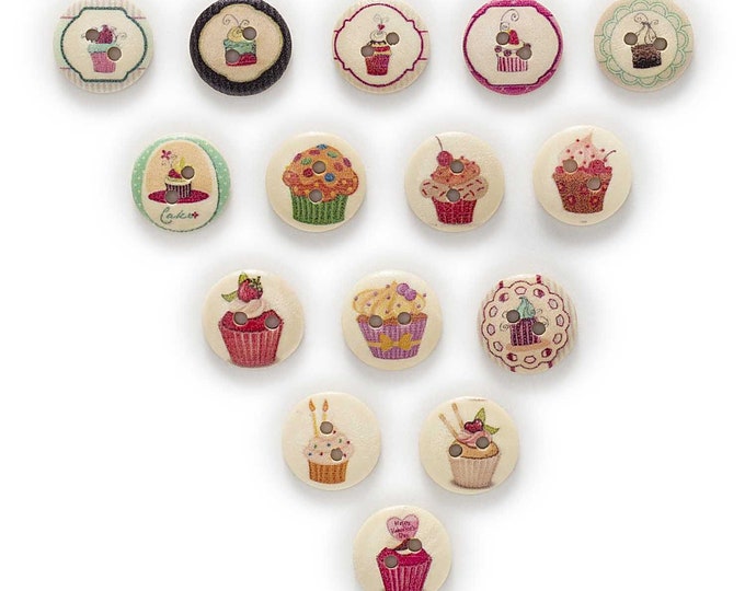 Sweet Treats Buttons set of 10 / HH