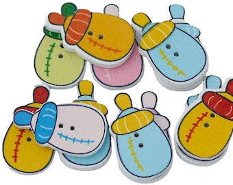 Baby Bottles Buttons set of 10 / TT