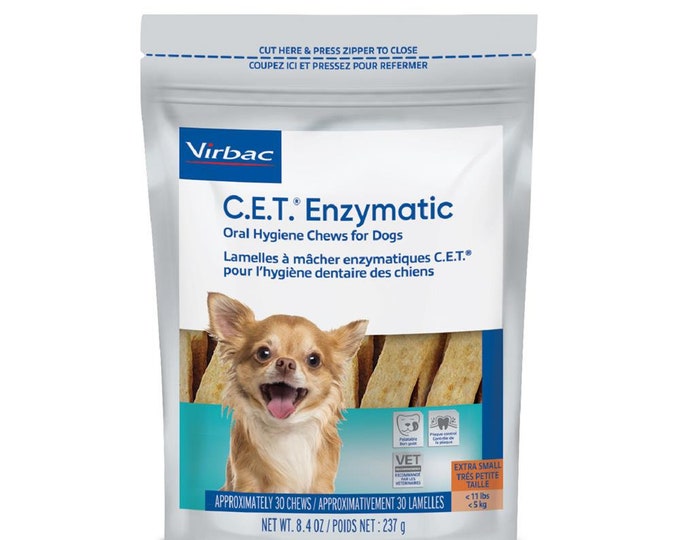Dog Treat C.E.T. Enzymatic Oral Hygiene Chews for Small Dogs New