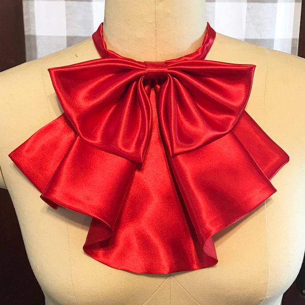 DIY Lady Bow Pattern, How to make a Bow PDF Pattern, Sew a Bow Scarf, Bow Tutorial, Sewing Pattern Secretary Bow